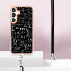For Samsung Galaxy S24+ 5G Electroplating Dual-side IMD Phone Case with Lanyard(Equation)