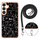 For Samsung Galaxy S24+ 5G Electroplating Dual-side IMD Phone Case with Lanyard(Equation)