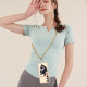 For Samsung Galaxy S24+ 5G Electroplating Dual-side IMD Phone Case with Lanyard(Lucky Dog)