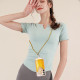 For Samsung Galaxy S24+ 5G Electroplating Dual-side IMD Phone Case with Lanyard(Draft Beer)