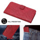 For Samsung Galaxy S23+ Tree Birds Embossed Pattern Leather Phone Case(Red)