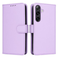 For Samsung Galaxy S24+ 5G BETOPNICE BN-005 2 in 1 Detachable Imitate Genuine Leather Phone Case(Light Purple)