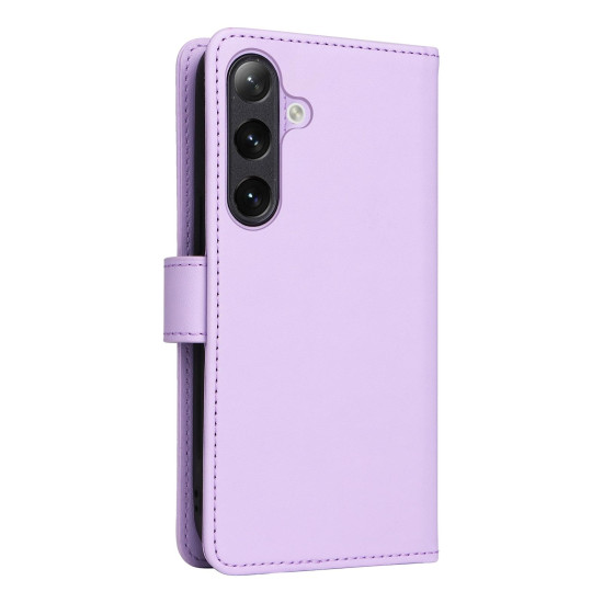 For Samsung Galaxy S24+ 5G BETOPNICE BN-005 2 in 1 Detachable Imitate Genuine Leather Phone Case(Light Purple)