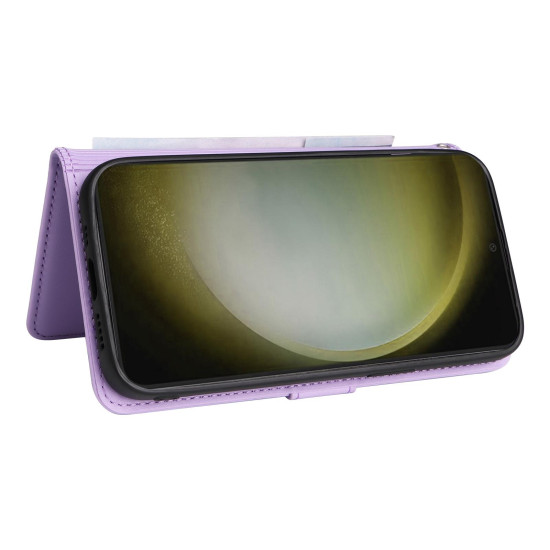 For Samsung Galaxy S24+ 5G BETOPNICE BN-005 2 in 1 Detachable Imitate Genuine Leather Phone Case(Light Purple)