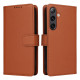 For Samsung Galaxy S24+ 5G BETOPNICE BN-005 2 in 1 Detachable Imitate Genuine Leather Phone Case(Brown)