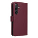 For Samsung Galaxy S24+ 5G BETOPNICE BN-005 2 in 1 Detachable Imitate Genuine Leather Phone Case(Wine Red)