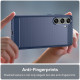 For Samsung Galaxy S24+ 5G Brushed Texture Carbon Fiber TPU Phone Case(Blue)