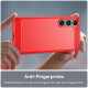 For Samsung Galaxy S24+ 5G Brushed Texture Carbon Fiber TPU Phone Case(Red)