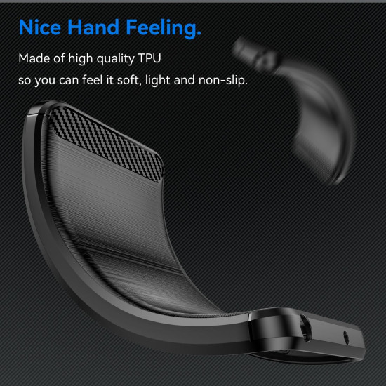 For Samsung Galaxy S24+ 5G Brushed Texture Carbon Fiber TPU Phone Case(Black)