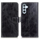 For Samsung Galaxy S24+ Retro Crazy Horse Texture Leather Phone Case(Black)