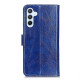 For Samsung Galaxy S24+ Retro Crazy Horse Texture Leather Phone Case(Blue)