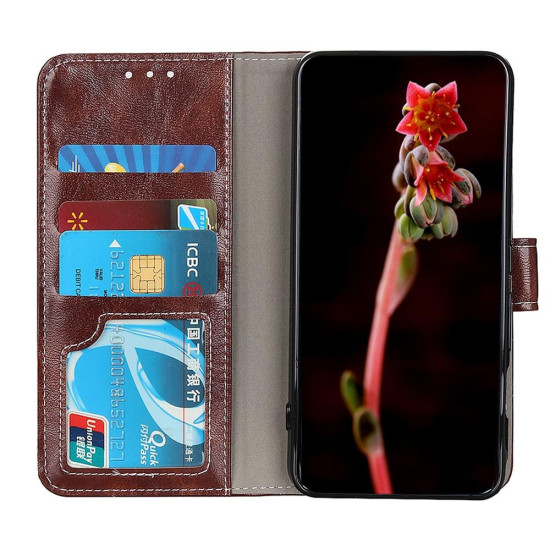 For Samsung Galaxy S24+ Retro Crazy Horse Texture Leather Phone Case(Brown)