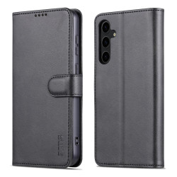 For Samsung Galaxy S24+ 5G AZNS Skin Feel Calf Texture Flip Leather Phone Case(Black)