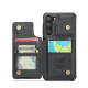 For Samsung Galaxy S23 5G CaseMe C22 Card Slots Holder RFID Anti-theft Phone Case(Black)