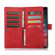 For Samsung Galaxy S23+ 5G Wristband Card Slot Leather Phone Case(Red)