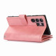 For Samsung Galaxy S23+ 5G Wristband Card Slot Leather Phone Case(Rose Gold)