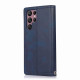 For Samsung Galaxy S23+ 5G Wristband Card Slot Leather Phone Case(Blue)