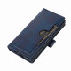 For Samsung Galaxy S23+ 5G Wristband Card Slot Leather Phone Case(Blue)