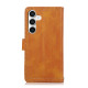 For Samsung Galaxy S24+ 5G Wristband Card Slot Leather Phone Case(Brown)