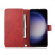 For Samsung Galaxy S24+ 5G Wristband Card Slot Leather Phone Case(Red)