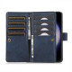 For Samsung Galaxy S24+ 5G Wristband Card Slot Leather Phone Case(Blue)