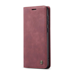 For Samsung Galaxy S24+ 5G CaseMe 013 Multifunctional Horizontal Flip Leather Phone Case(Wine Red)