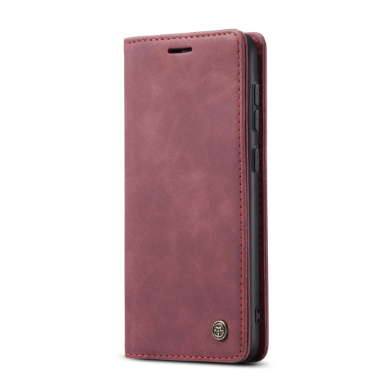 For Samsung Galaxy S24+ 5G CaseMe 013 Multifunctional Horizontal Flip Leather Phone Case(Wine Red)
