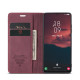 For Samsung Galaxy S24+ 5G CaseMe 013 Multifunctional Horizontal Flip Leather Phone Case(Wine Red)