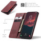 For Samsung Galaxy S24+ 5G CaseMe 013 Multifunctional Horizontal Flip Leather Phone Case(Wine Red)