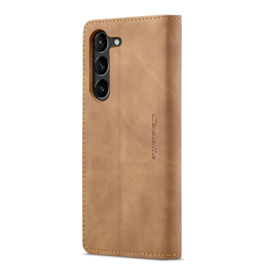 For Samsung Galaxy S24+ 5G CaseMe 013 Multifunctional Horizontal Flip Leather Phone Case(Brown)