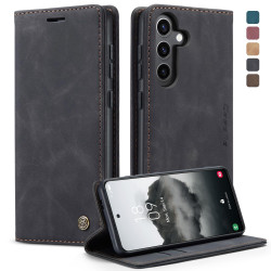 For Samsung Galaxy S24+ 5G CaseMe 013 Multifunctional Horizontal Flip Leather Phone Case(Black)