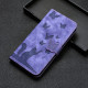 For Samsung Galaxy S24+ 5G Butterfly Cat Embossing Flip Leather Phone Case(Purple)