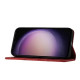 For Samsung Galaxy S24+ 5G Butterfly Cat Embossing Flip Leather Phone Case(Red)