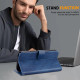 For Samsung Galaxy S24+ 5G Skin Feeling Oil Leather Texture PU + TPU Phone Case(Dark Blue)