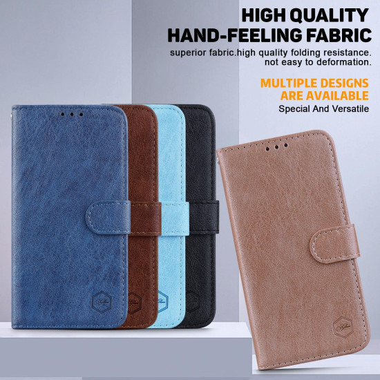 For Samsung Galaxy S24+ 5G Skin Feeling Oil Leather Texture PU + TPU Phone Case(Champagne)