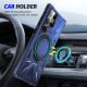 For Samsung Galaxy S24+ 5G MagSafe Magnetic Shockproof Phone Case with Ring Holder(Navy Blue)