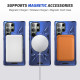 For Samsung Galaxy S24+ 5G MagSafe Magnetic Shockproof Phone Case with Ring Holder(Navy Blue)