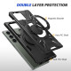 For Samsung Galaxy S24+ 5G MagSafe Magnetic Shockproof Phone Case with Ring Holder(Black)