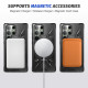 For Samsung Galaxy S24+ 5G MagSafe Magnetic Shockproof Phone Case with Ring Holder(Black)