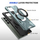 For Samsung Galaxy S24+ 5G MagSafe Magnetic Shockproof Phone Case with Ring Holder(Green)