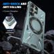For Samsung Galaxy S24+ 5G MagSafe Magnetic Shockproof Phone Case with Ring Holder(Green)