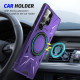 For Samsung Galaxy S24+ 5G MagSafe Magnetic Shockproof Phone Case with Ring Holder(Purple)