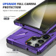 For Samsung Galaxy S24+ 5G MagSafe Magnetic Shockproof Phone Case with Ring Holder(Purple)