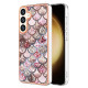 For Samsung Galaxy S24+ 5G Electroplating IMD TPU Phone Case(Pink Scales)