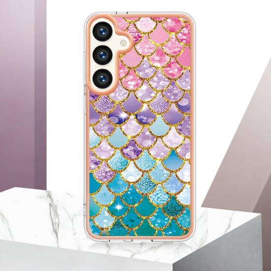 For Samsung Galaxy S24+ 5G Electroplating IMD TPU Phone Case(Colorful Scales)
