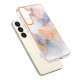 For Samsung Galaxy S24+ 5G Electroplating IMD TPU Phone Case(White Marble)