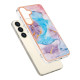 For Samsung Galaxy S24+ 5G Electroplating IMD TPU Phone Case(Blue Marble)