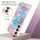For Samsung Galaxy S24+ 5G Electroplating IMD TPU Phone Case(Blue Marble)