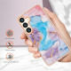 For Samsung Galaxy S24+ 5G Electroplating IMD TPU Phone Case(Blue Marble)