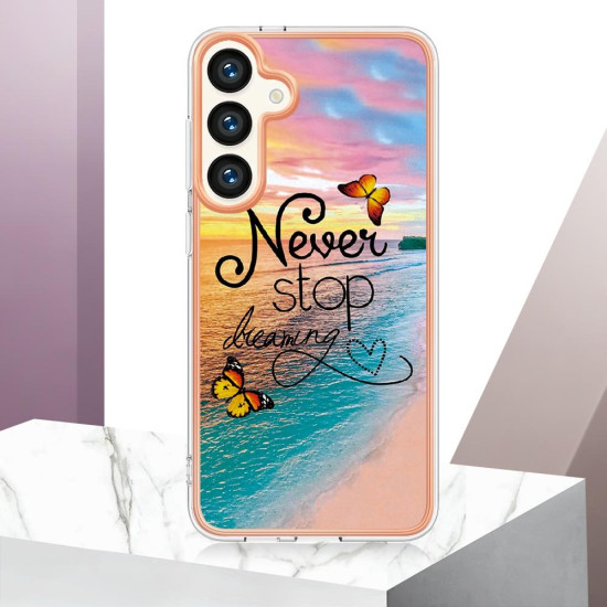 For Samsung Galaxy S24+ 5G Electroplating IMD TPU Phone Case(Dream Butterfly)